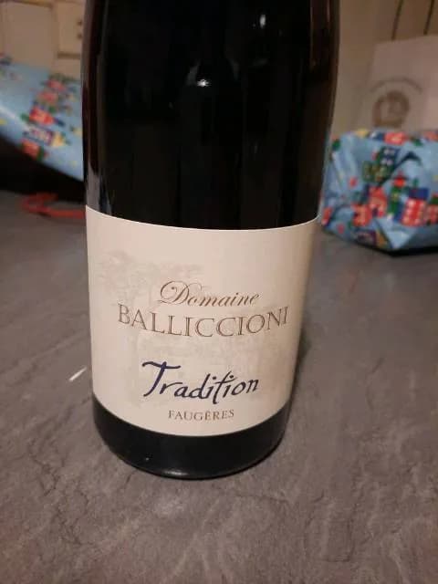 Bouteille de Tradition — DOMAINE BALLICIONI, vin rouge
