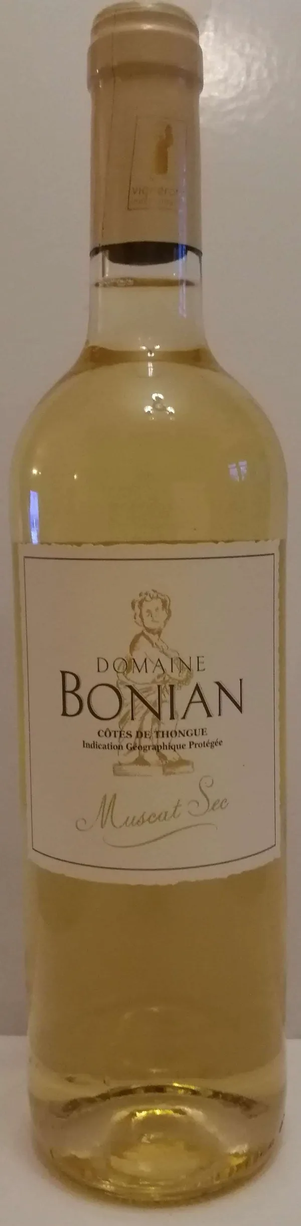 Bouteille de Muscat Sec — DOMAINE BONIAN, vin blanc