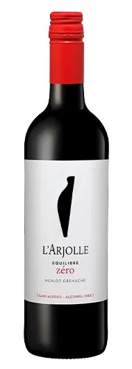 Bouteille de Équilibre Zéro Rouge — DOMAINE DE L'ARJOLLE, vin rouge désalcoolisé