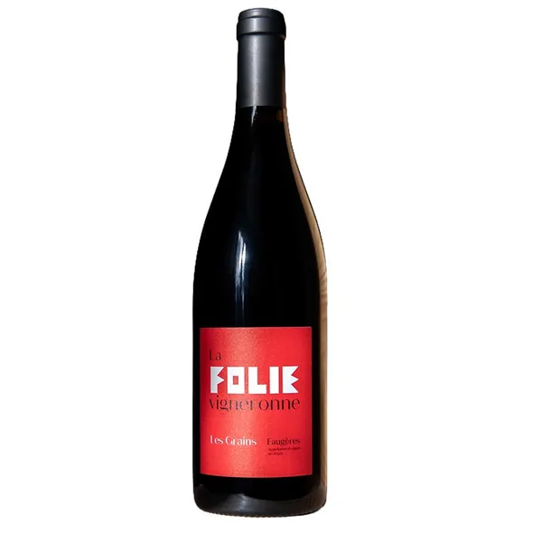 Bouteille de Les Grains Rouge — DOMAINE LA FOLIE VIGNERONNE, vin rouge