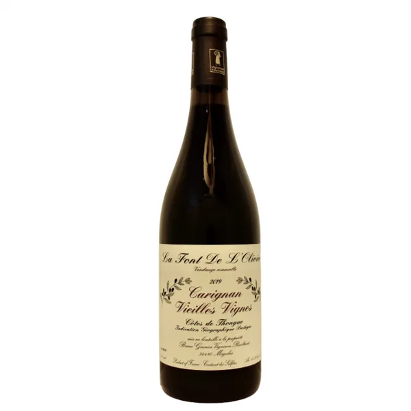 Bouteille de Carignan Vieilles Vignes — DOMAINE LA FONT DE L'OLIVIER, vin rouge