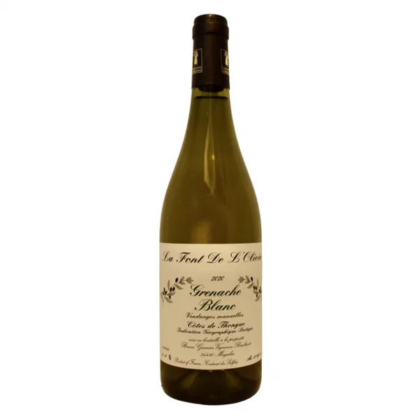 Bouteille de Grenache Blanc — DOMAINE LA FONT DE L'OLIVIER, vin blanc