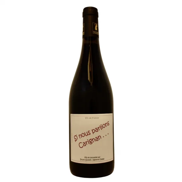 Bouteille de Si nous parlions Carignan — DOMAINE LA FONT DE L'OLIVIER, vin rouge