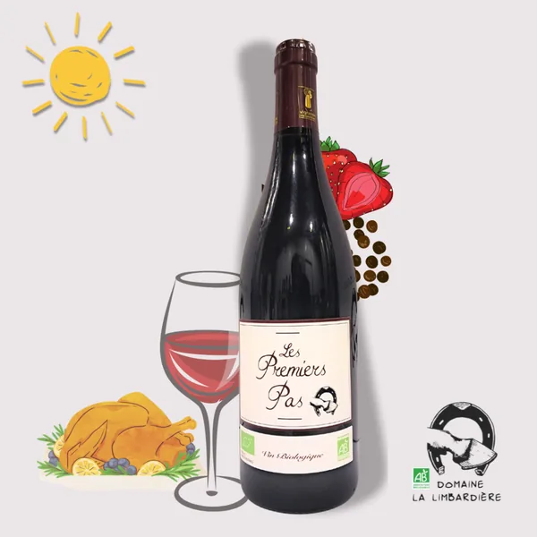Bouteille de Les Premiers Pas — DOMAINE LA LIMBARDIERE, vin rouge