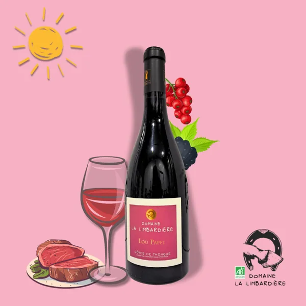 Bouteille de Lou Papet — DOMAINE LA LIMBARDIERE, vin rouge