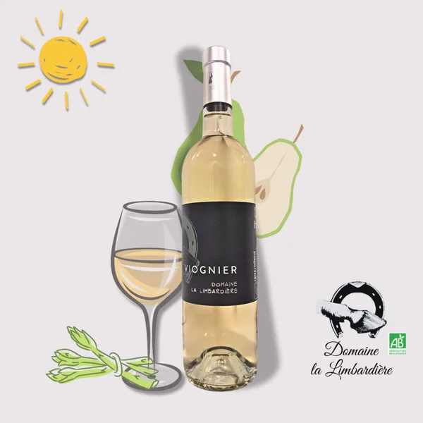 Bouteille de Viognier — DOMAINE LA LIMBARDIERE, vin blanc