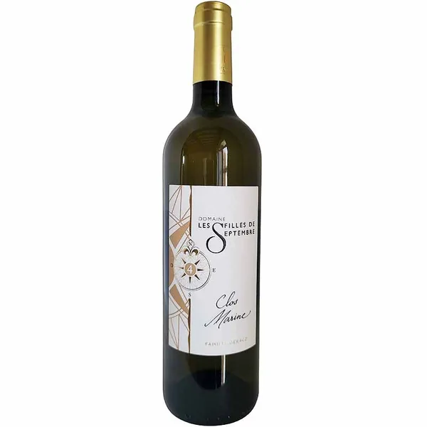 Bouteille de Clos Marine — DOMAINE LES FILLES DE SEPTEMBRE, vin blanc