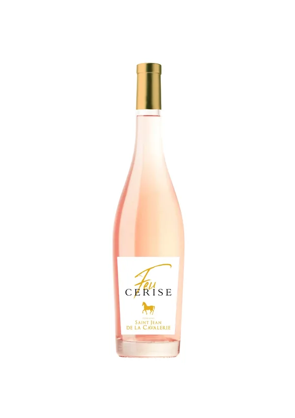 Bouteille de Feu Cerise — DOMAINE SAINT JEAN DE LA CAVALERIE, vin rosé