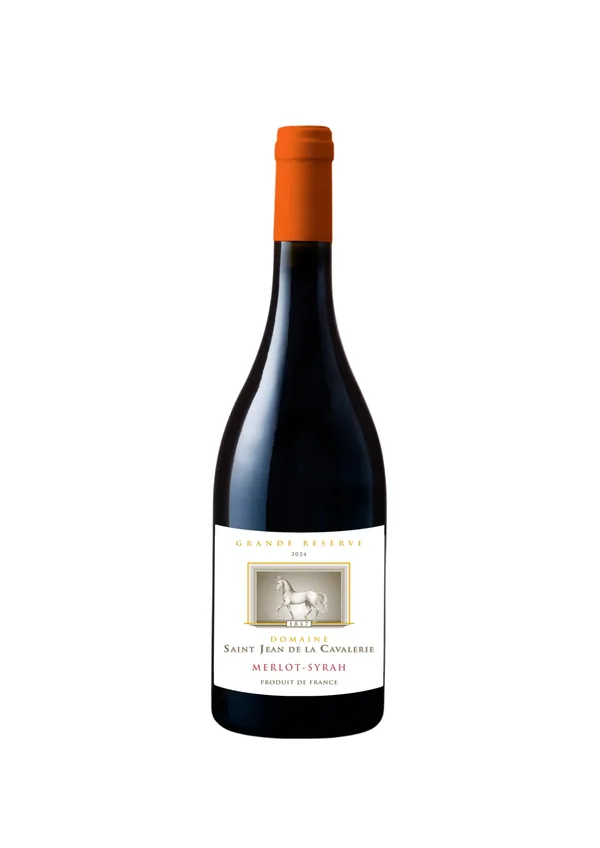 Bouteille de Merlot Syrah Grande Réserve — DOMAINE SAINT JEAN DE LA CAVALERIE, vin rouge