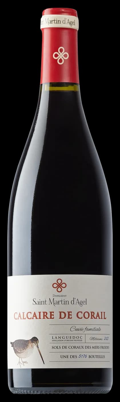 Bouteille de Calcaire de Corail — DOMAINE SAINT MARTIN D'AGEL, vin non précisé