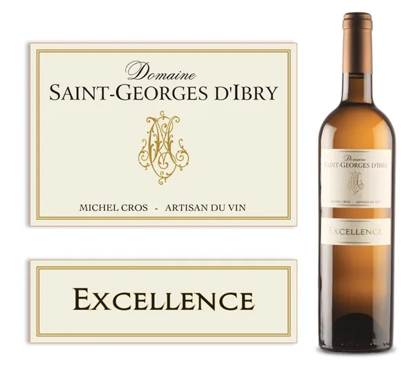 Bouteille de Excellence Blanc — DOMAINE ST GEORGES D'IBRY, vin blanc