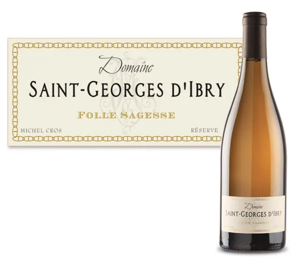 Bouteille de Folle Sagesse — DOMAINE ST GEORGES D'IBRY, vin blanc