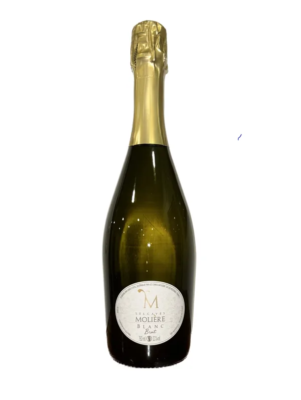 Bouteille de Blanc Brut — LES CAVES MOLIERE, vin effervescent