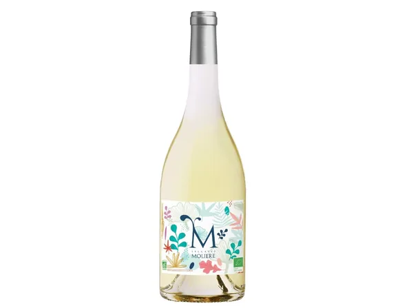 Bouteille de M Blanc — LES CAVES MOLIERE, vin blanc