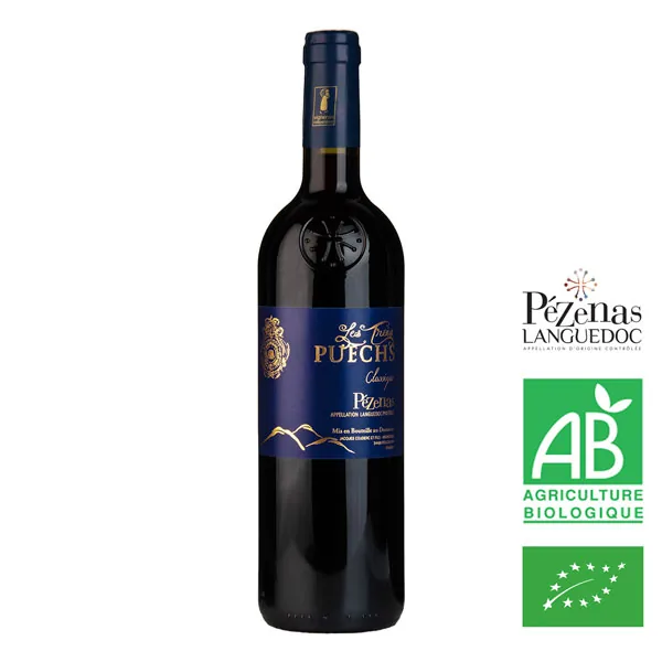 Bouteille de Classique — LES TROIS PUECHS, vin rouge