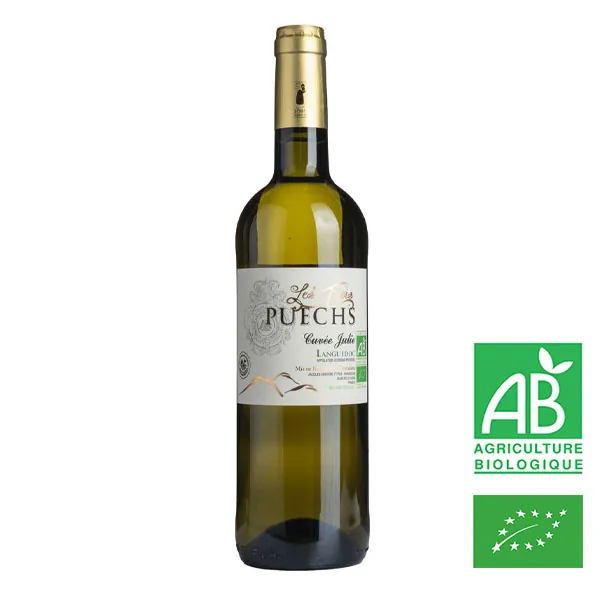 Bouteille de Julie — LES TROIS PUECHS, vin blanc