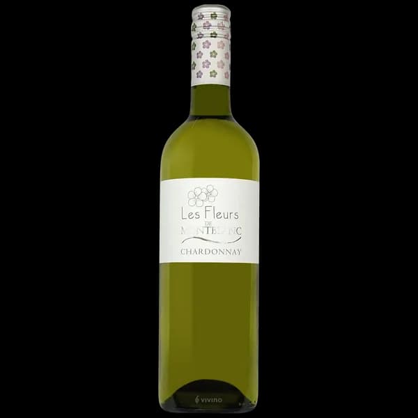 Bouteille de Les Fleurs de Montblanc - Chardonnay — LES VIGNERONS DE MONTBLANC, vin blanc