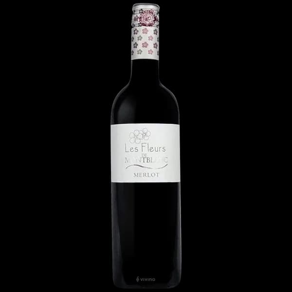 Bouteille de Les Fleurs de Montblanc - Merlot — LES VIGNERONS DE MONTBLANC, vin rouge