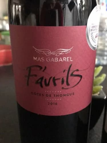 Bouteille de F'avrils — MAS GABAREL, vin rouge