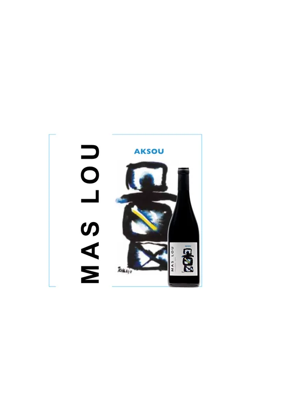 Bouteille de Aksou — MAS LOU, vin rouge