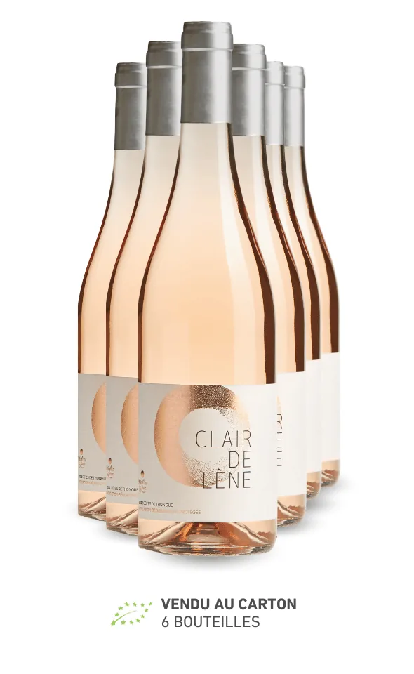 Bouteille de Clair de Lène rosé — MOULIN DE LENE, vin rosé