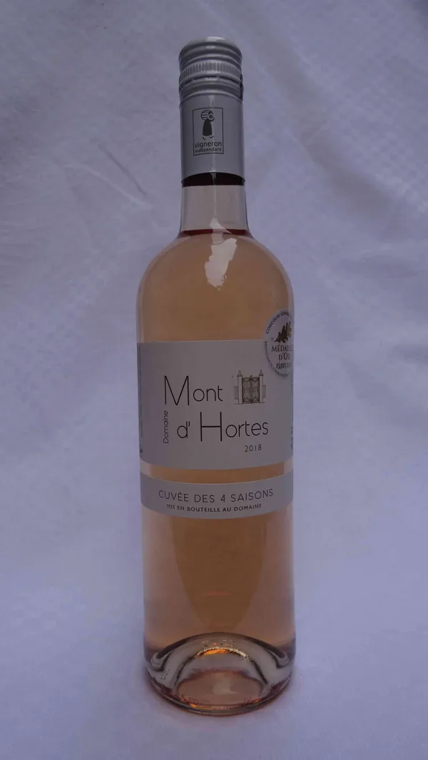 Bouteille de Cuvée des 4 Saisons Rosé — DOMAINE DE MONT D'HORTES, vin rosé