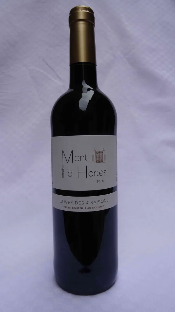 Bouteille de Cuvée des 4 Saisons Rouge — DOMAINE DE MONT D'HORTES, vin rouge