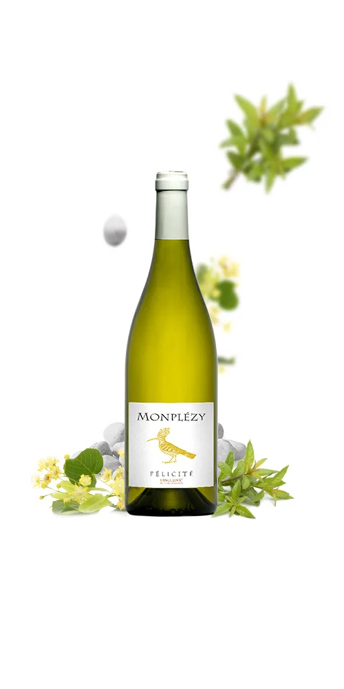 Bouteille de Félicité Blanche — DOMAINE MONPLEZY, vin blanc